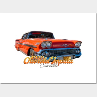 1958 Chevrolet Impala Convertible Posters and Art